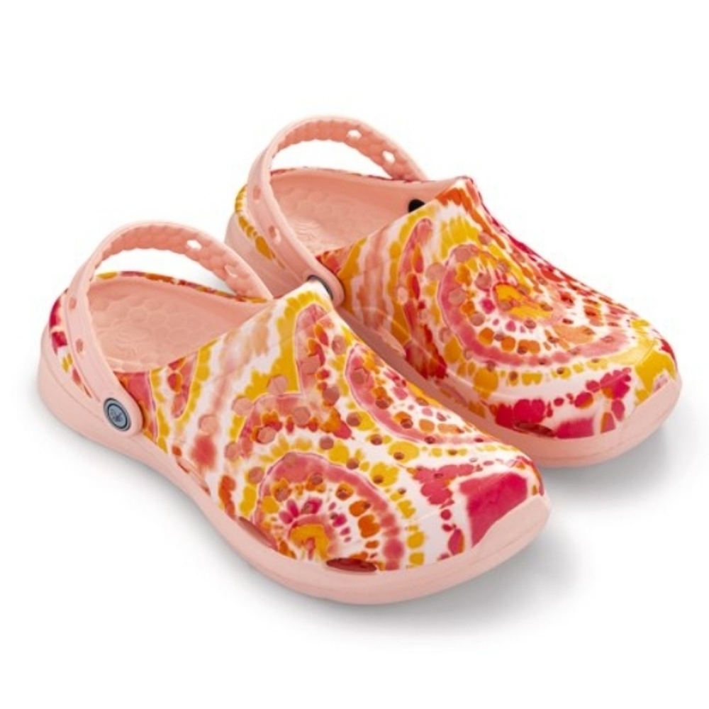 Joybees Active Clog Pale Pink Tie Dye Women's NWT